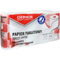 Papier toaletowy celulozowy OFFICE PRODUCTS, 2-warstwowy, 150 listkw, 15m, 8szt., biay