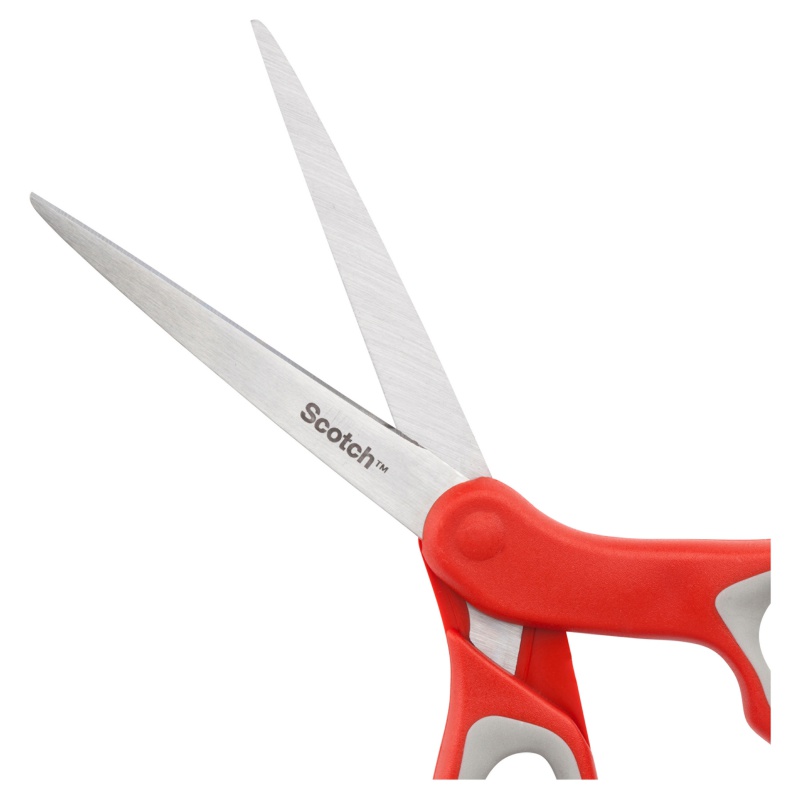 Nożyczki biurowe SCOTCH®, 18cm, czerwone, 3M-4046719271313