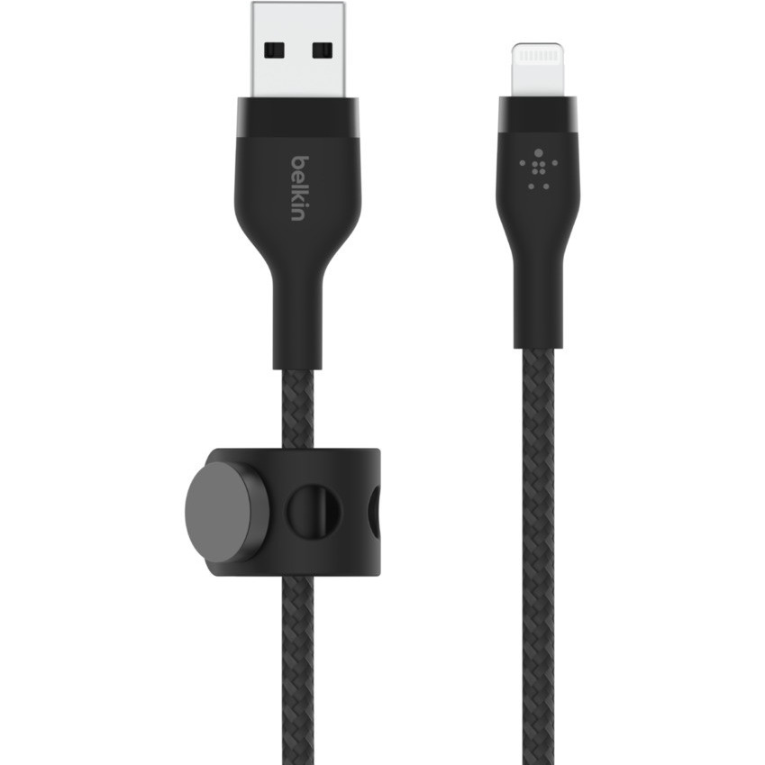 Kabel BoostCharge USB-A do Lightning silikonowy 2m, czarny, CAA010bt2MWH