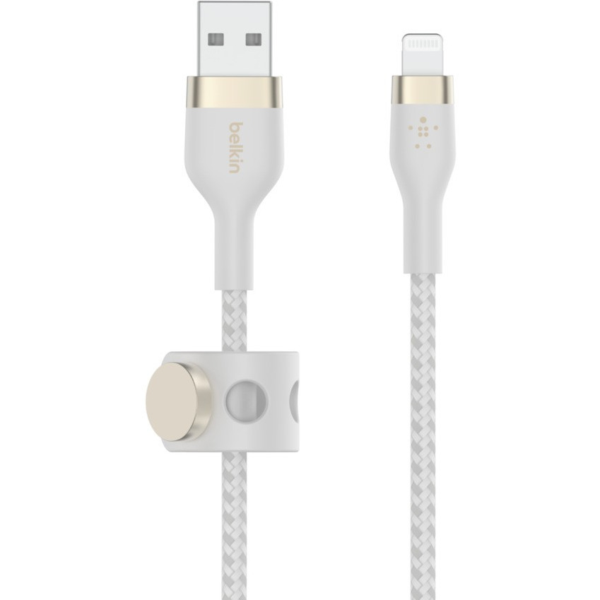 Kabel BoostCharge USB-A do Lightning silikonowy 3m, biały, CAA010bt3MWH