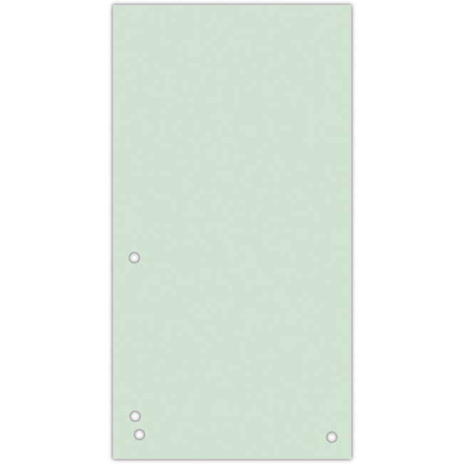 Przekładki DONAU, karton, 1/3 A4, 235x105mm, 100szt., zielone, 8620100-06PL