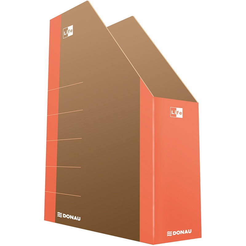 Pojemnik na dokumenty DONAU Life, karton, A4, pomarańczowy, 3550001FSC-12