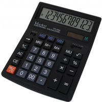 Kalkulator biurowy VECTOR KAV VC-444, 12-cyfrowy154x200mm, czarny