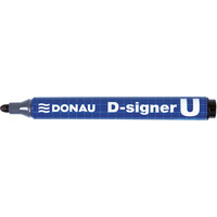 Marker permanentny DONAU D-Signer U, okrgy, 2-4mm (linia), czarny, 10szt