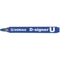 Marker permanentny DONAU D-Signer U, okrgy, 2-4mm (linia), niebieski