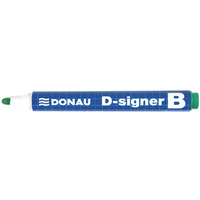 Marker do tablic DONAU D-Signer B, okrgy, 2-4mm (linia), zielony