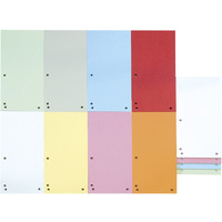 Przekładki DONAU, karton, 1/3 A4, 235x105mm, 100szt., mix kolorów