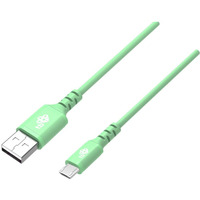 Kabel USB-Micro USB 1m silikonowy zielony Quick Charge