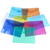 Teczka kopertowa OFFICE PRODUCTS, PP, C5, 185 x 238 x 0, 18 mm, na zatrzask, display, mix kolorów