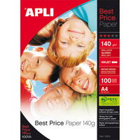 Papier fotograficzny APLI Best Price Photo Paper, A4, 140gsm, błyszczący, 100ark