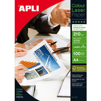 Papier fotograficzny APLI Glossy Laser Paper, A4, 210gsm, błyszczący, 100ark