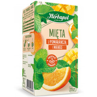 Herbata HERBAPOL Zielnik Polski, mita z pomaracz i mango, 20 torebek