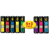Zestaw zakadek POST-IT®, PP, 11, 9x43, 1mm, 5x35 + 3x35 GRATIS