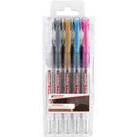 Długopis żelowy e-2185/5 S EDDING, 0, 7mm, 5 szt., mix kolorów