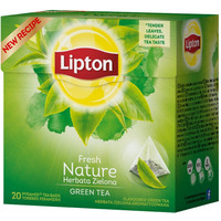 Herbata LIPTON Green Nature, piramidki, 20 torebek, zielona