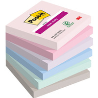 Karteczki samoprzylepne Post-it® Super Sticky, SOULFUL, 76x76mm, 6x90 kart