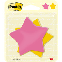 Karteczki samoprzylepne Post-it®, Gwiazdka, 70, 5x70, 5mm, 2x75 kart