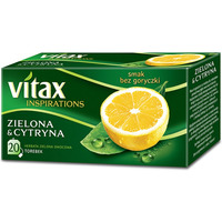 Herbata VITAX Inspirations, zielona z cytryn, 20 torebek