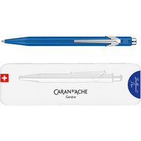Długopis CARAN D'ACHE 849 Colormat-X, M, w pudełku, niebieski
