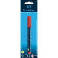 Marker permanentny SCHNEIDER Maxx 133, city, 1-4mm, blister, czerwony