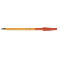 Długopis Q-CONNECT z wymiennym wkładem 0, 4mm (linia), zawieszka, czerwony