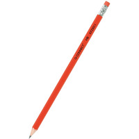 Ołówek drewniany z gumką Q-CONNECT HB, lakierowany, zawieszka, 3 szt