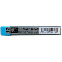 Grafity do ołówków PENAC 0, 7mm, HB, zawieszka, 12 szt