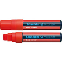 Marker kredowy SCHNEIDER Maxx 260 Deco, 5-15mm, zawieszka, czerwony