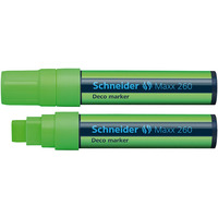 Marker kredowy SCHNEIDER Maxx 260 Deco, 5-15mm, zawieszka, jasnozielony
