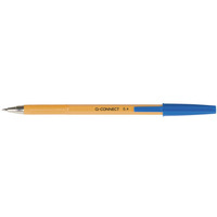 Długopis Q-CONNECT z wymiennym wkładem 0, 4mm (linia), zawieszka, niebieski