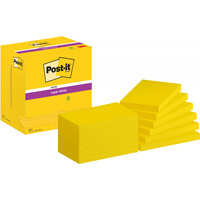Karteczki samoprzylepne POST-IT® Super Sticky (655-12SSCY-EU), 127x76mm, 12x90 kart., óte
