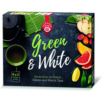 Herbata TEEKANNE Green&White, zestaw, 30 kopert