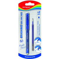 Długopis wymazywalny KEYROAD 0, 7mm, plus wkład/zapas, blister, niebieski