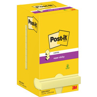 Karteczki samoprzylepne POST-IT® Super sticky Z-Notes (R330-12SS-CY), 76x76mm, 12x90 kart., żółte