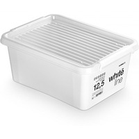 Pojemnik do przechowywania MOXOM, White Line Box, 12, 5l, biały