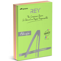 Papier ksero REY ADAGIO, A4, 80gsm, mix kolorów fluo, *RYADA080X909 R200, 4x125 ark