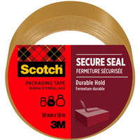 Taśma pakowa SCOTCH Secure Seal, 50mm, 50m, brązowa
