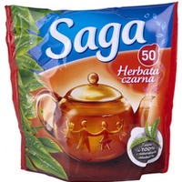 Herbata SAGA, ekspresowa, 50 torebek