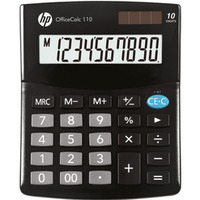 Kalkulator biurowy HP-OC 110/INT BX, 10-cyfr. wywietlacz, 125x101x33mm, czarny