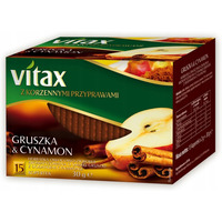 Herbata VITAX owocowo-zioowa, gruszka i cynamon, 15 kopert