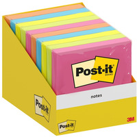 Karteczki samoprzylepne POST-IT, 76x76mm, 1x100 kart., mix kolorów