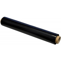 Folia stretch OFFICE PRODUCTS, rczna, 1, 7kg netto, szer. 500mm, 23mikr., czarna