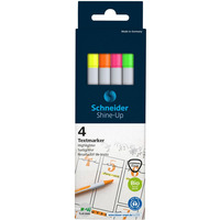 Zestaw zakrelaczy SCHNEIDER Schine-Up, 1-4mm, 4 szt., pudeko z zawieszk, mix kolorów