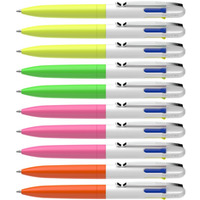 Dugopis automatyczny SCHNEIDER TAKE 4 Neon, M, 4 kolory wkadu, 10 szt., mix kolorów