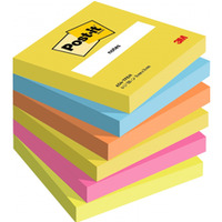 Karteczki samoprzylepne Post-it®, ENERGETIC, 76x76mm, 6x100 kart