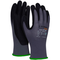 Rkawice DONAU SAFETY Flex-Dotted, kat. II, rozm. 11, szare