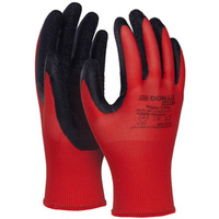 Rkawice DONAU SAFETY Super Latex, kat. II, rozm. 6, czerwone