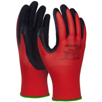 Rkawice DONAU SAFETY Super Latex, kat. II, rozm. 11, czerwone