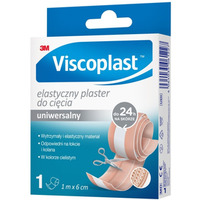 Plaster elastyczny VISCOPLAST, uniwersalny, 6cmx1m, jasnobrzowy