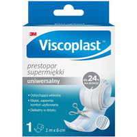 Plaster do cicia VISCOPLAST Prestopor, supermikki, 6cmx1m, biay